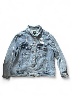 Wild Fable XXL Distressed Denim Jacket
